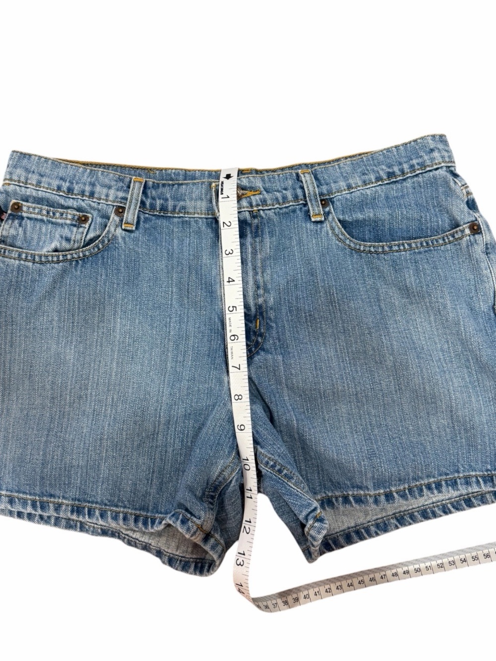 Vintage Polo Jeans Co Ralph Lauren Saturday Short High Rise Denim Shorts Size 10 - Picture 10 of 12